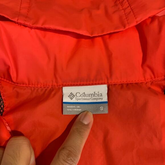 Columbia Jacket Womens S Small Watermelon Switchback II Stow Away Hood Full Zip - Picture 11 of 16
